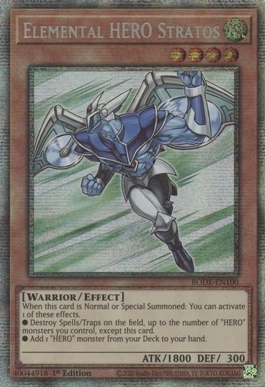Elemental HERO Stratos (Starlight Rare) (BODE-EN100) [Burst of Destiny]
