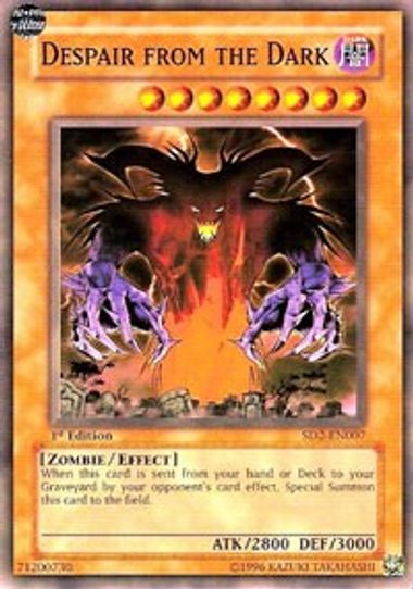 Despair from the Dark (SD2-EN007) [Structure Deck: Zombie Madness]