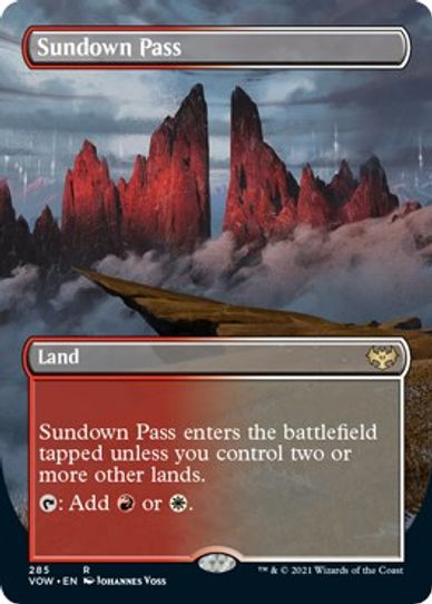 Sundown Pass (Borderless) (285) [Innistrad: Crimson Vow]