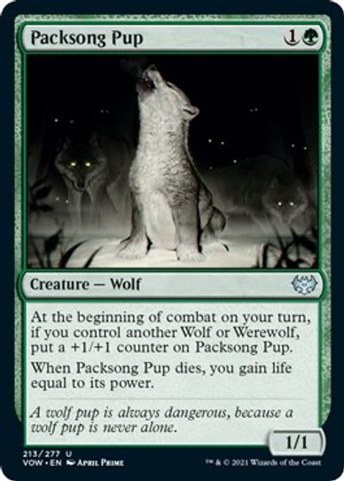 Packsong Pup (213) [Innistrad: Crimson Vow]