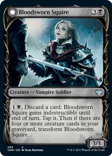 Bloodsworn Squire (Showcase) (289) [Innistrad: Crimson Vow]