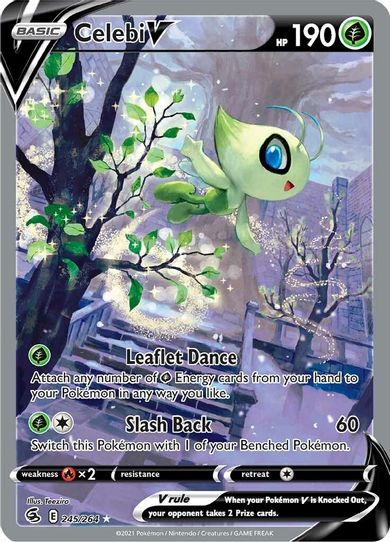 Celebi V (Alternate Full Art) (245/264) [Sword & Shield: Fusion Strike]