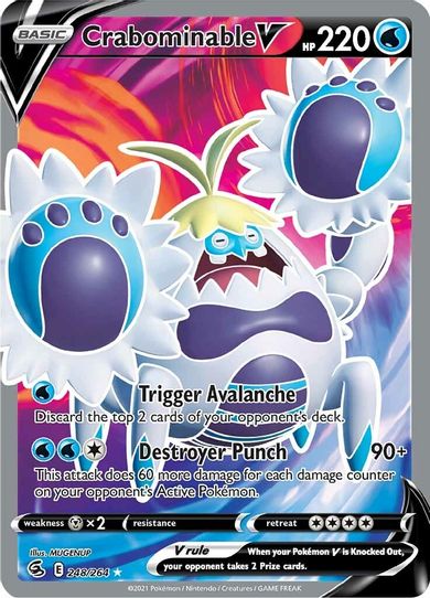 Crabominable V (Full Art) (248/264) [Sword & Shield: Fusion Strike]