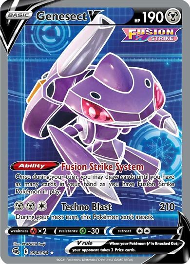 Genesect V (Full Art) (254/264) [Sword & Shield: Fusion Strike]