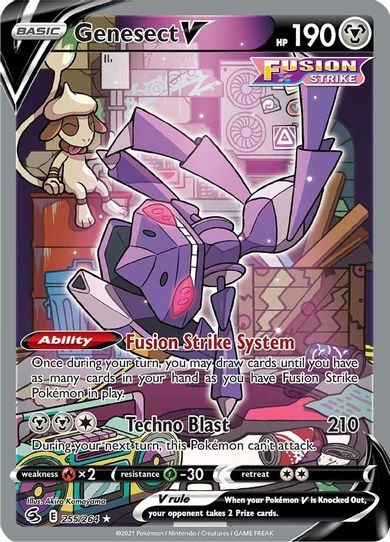 Genesect V (Alternate Full Art) (255/264) [Sword & Shield: Fusion Strike]