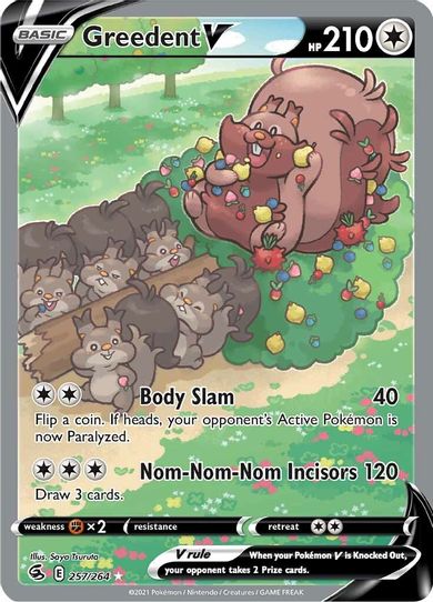 Greedent V (Alternate Full Art) (257/264) [Sword & Shield: Fusion Strike]