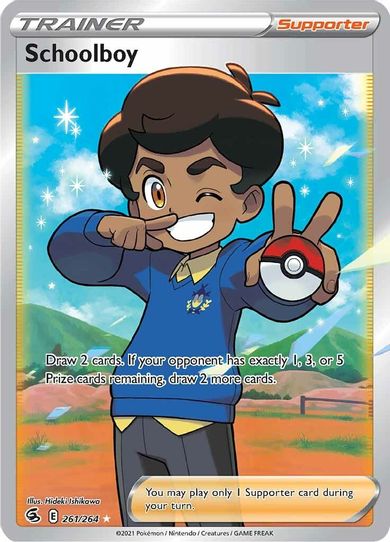 Schoolboy (Full Art) (261/264) [Sword & Shield: Fusion Strike]