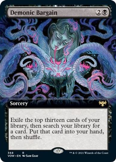 Demonic Bargain (Extended Art) (368) [Innistrad: Crimson Vow]