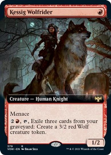 Kessig Wolfrider (Extended Art) (379) [Innistrad: Crimson Vow]