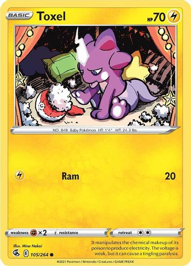 Toxel (105) (105/264) [Sword & Shield: Fusion Strike]