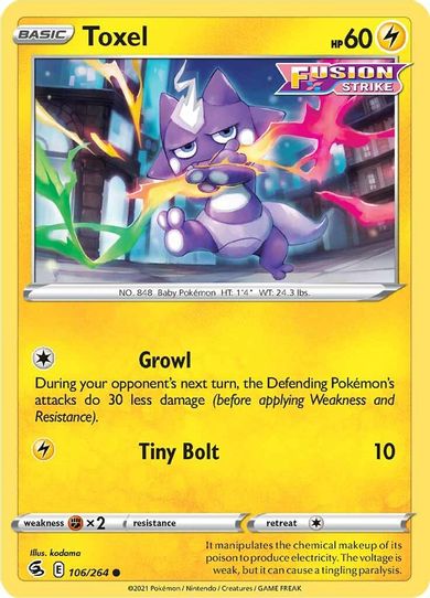 Toxel (106) (106/264) [Sword & Shield: Fusion Strike]