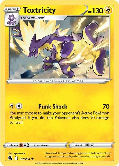 Toxtricity (107) (107/264) [Sword & Shield: Fusion Strike]
