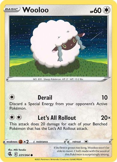 Wooloo (221) (221/264) [Sword & Shield: Fusion Strike]