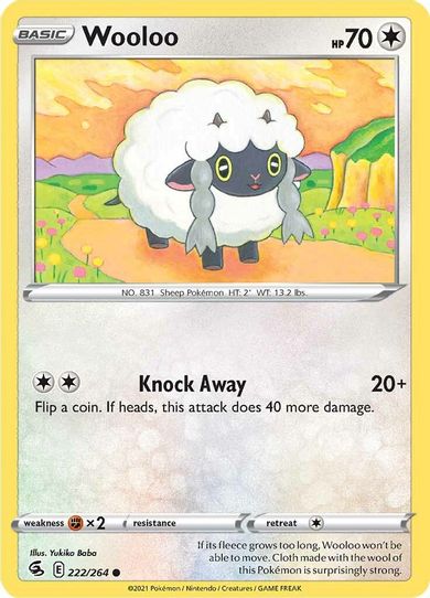 Wooloo (222) (222/264) [Sword & Shield: Fusion Strike]