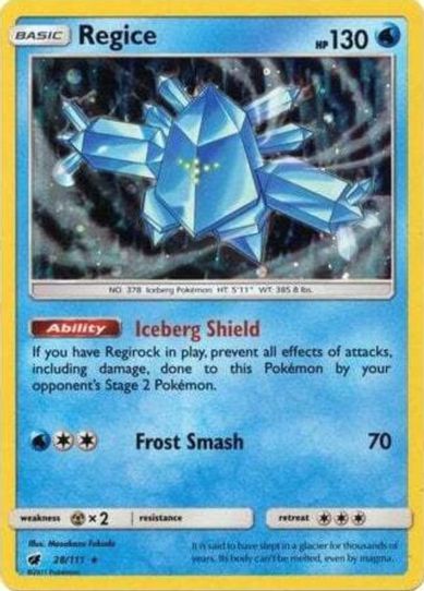 Regice - 28/111 (Cosmos Holo) [SM Promos]