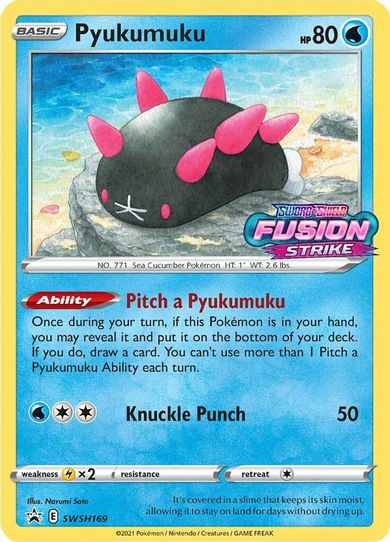 Pyukumuku SWSH169 (Prerelease Promo) (SWSH169) [SWSH: Sword & Shield Promo Cards]