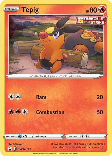 Tepig SWSH172 (SWSH172) [SWSH: Sword & Shield Promo Cards]