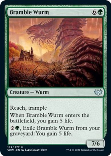 Bramble Wurm (189) [Innistrad: Crimson Vow]