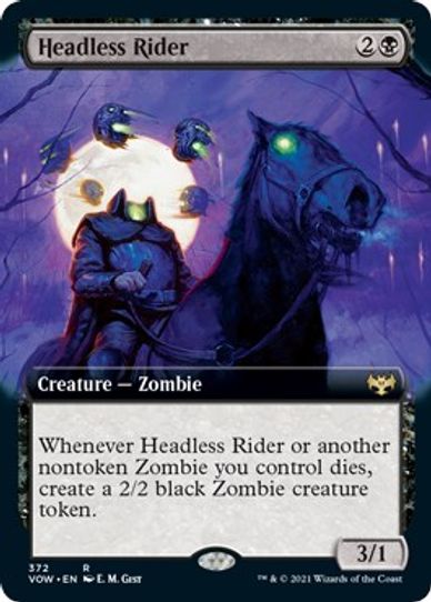 Headless Rider (Extended Art) (372) [Innistrad: Crimson Vow]