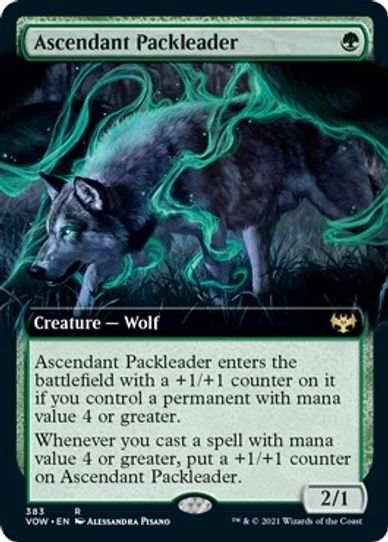 Ascendant Packleader (Extended Art) (383) [Innistrad: Crimson Vow]