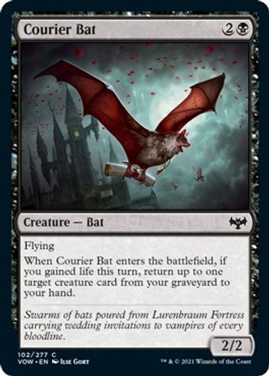 Courier Bat (102) [Innistrad: Crimson Vow]