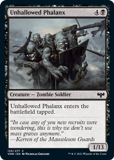 Unhallowed Phalanx (135) [Innistrad: Crimson Vow]