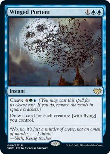 Winged Portent (89) [Innistrad: Crimson Vow]