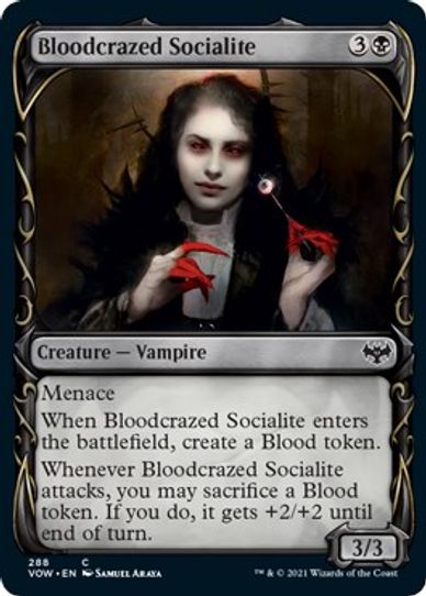 Bloodcrazed Socialite (Showcase) (288) [Innistrad: Crimson Vow]