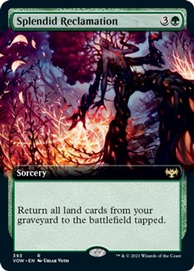 Splendid Reclamation (Extended Art) (393) [Innistrad: Crimson Vow]