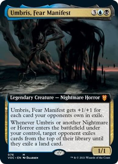 Umbris, Fear Manifest (Extended Art) (76) [Commander: Innistrad: Crimson Vow]