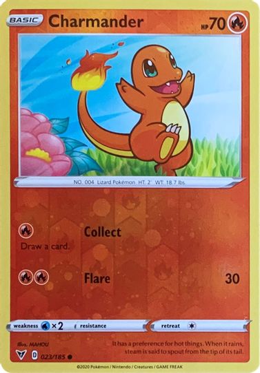 Charmander (Reverse Cosmos Holo) (023/185) [Miscellaneous Cards & Products]