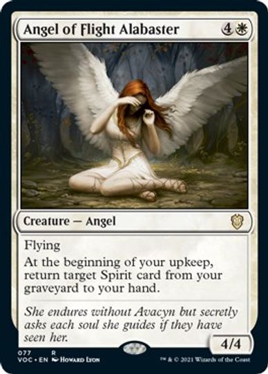 Angel of Flight Alabaster (77) [Commander: Innistrad: Crimson Vow]