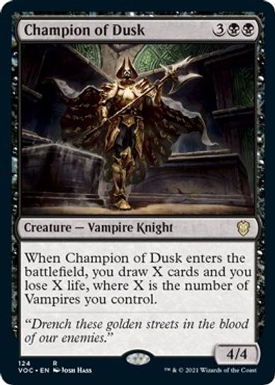Champion of Dusk (124) [Commander: Innistrad: Crimson Vow]