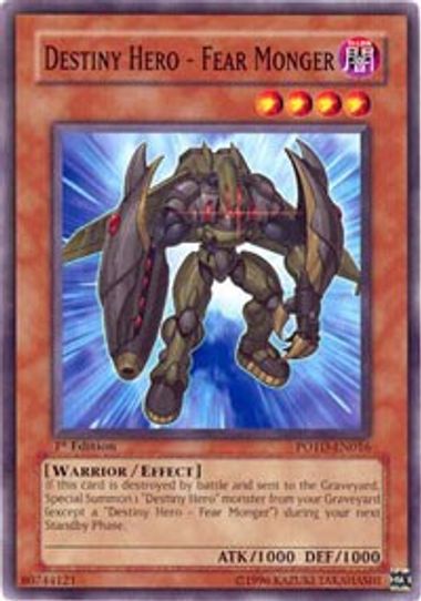 Destiny Hero - Fear Monger (POTD-EN016) [Power of the Duelist]