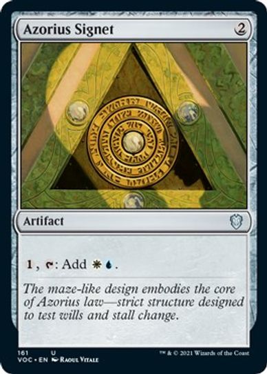 Azorius Signet (161) [Commander: Innistrad: Crimson Vow]