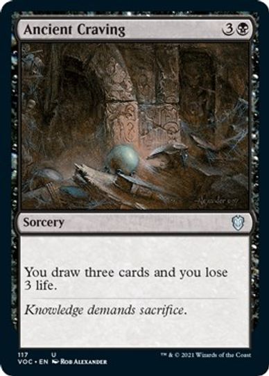 Ancient Craving (117) [Commander: Innistrad: Crimson Vow]