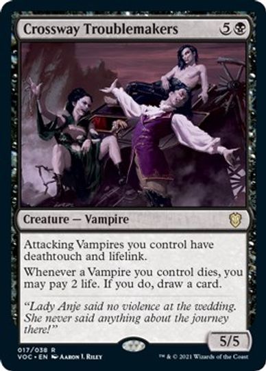 Crossway Troublemakers (17) [Commander: Innistrad: Crimson Vow]