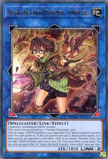 Aussa the Earth Charmer, Immovable (MGED-EN121) [Maximum Gold: El Dorado]