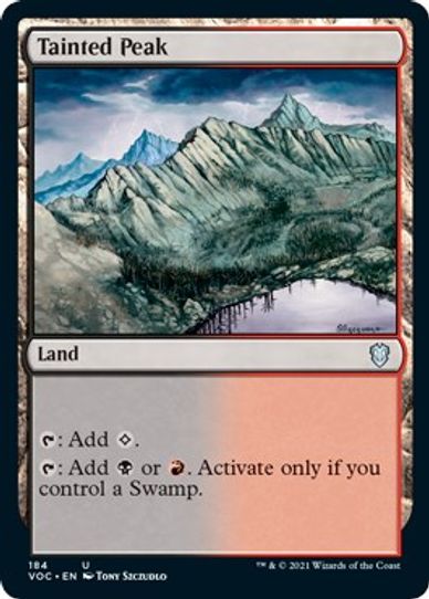 Tainted Peak (184) [Commander: Innistrad: Crimson Vow]
