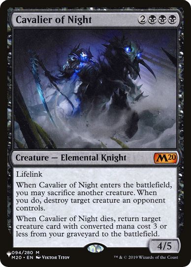 Cavalier of Night (94) [The List]