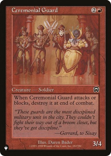 Ceremonial Guard (182) [The List]