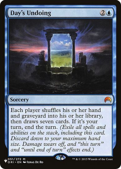 Day's Undoing (51) [The List]