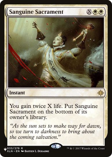 Sanguine Sacrament (33) [The List]