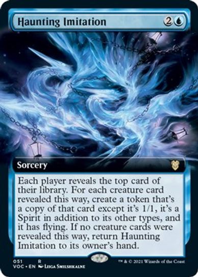Haunting Imitation (Extended Art) (51) [Commander: Innistrad: Crimson Vow]
