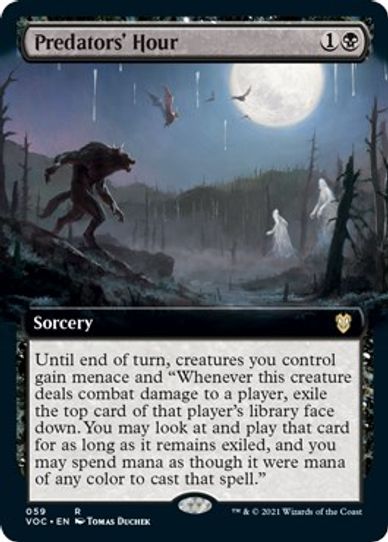 Predators' Hour (Extended Art) (59) [Commander: Innistrad: Crimson Vow]