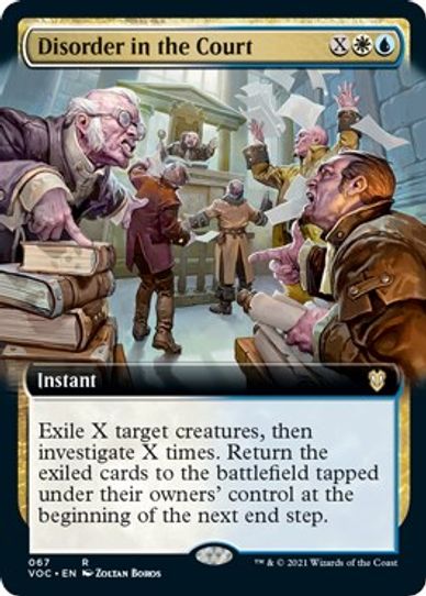 Disorder in the Court (Extended Art) (67) [Commander: Innistrad: Crimson Vow]