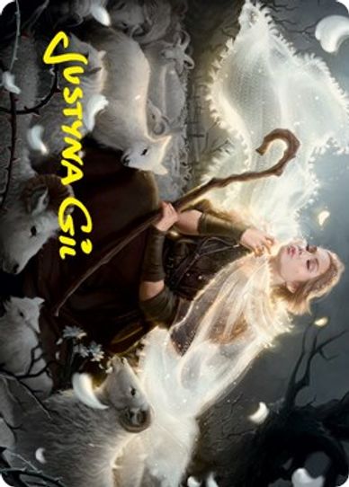 Ancestor's Embrace Art Card (Gold-Stamped Signature) (4) [Art Series: Innistrad: Crimson Vow]