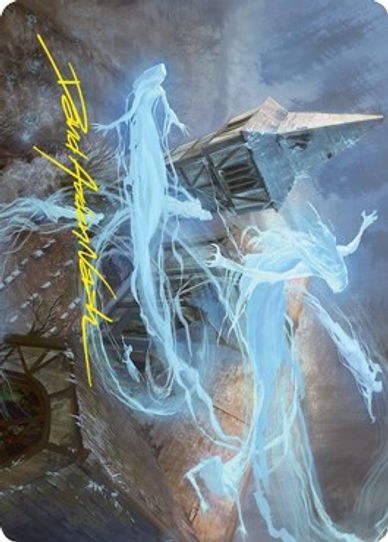 Hallowed Haunting Art Card (Gold-Stamped Signature) (12) [Art Series: Innistrad: Crimson Vow]