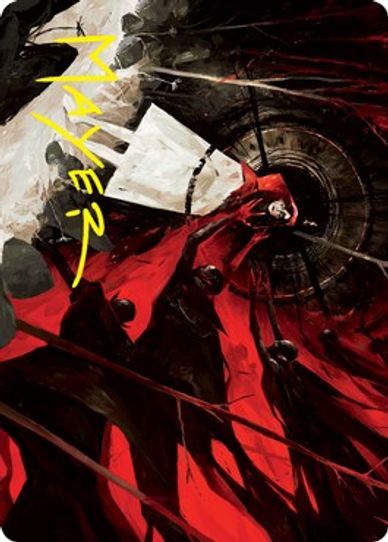Curse of Hospitality Art Card (Gold-Stamped Signature) (41) [Art Series: Innistrad: Crimson Vow]
