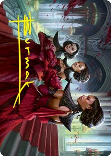 Olivia's Attendants Art Card (Gold-Stamped Signature) (47) [Art Series: Innistrad: Crimson Vow]